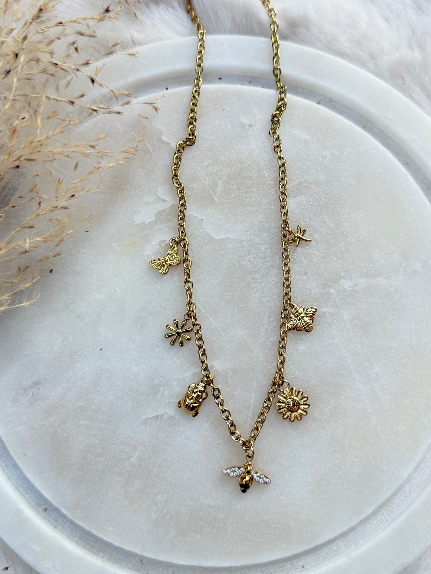 Collier Abeille Doré