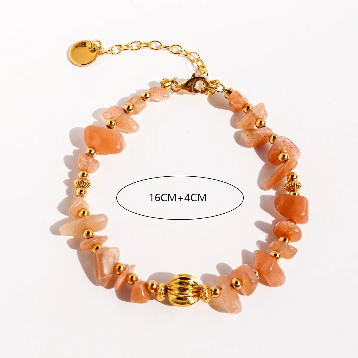 Bracelet - Topaze Orange & Coquillage