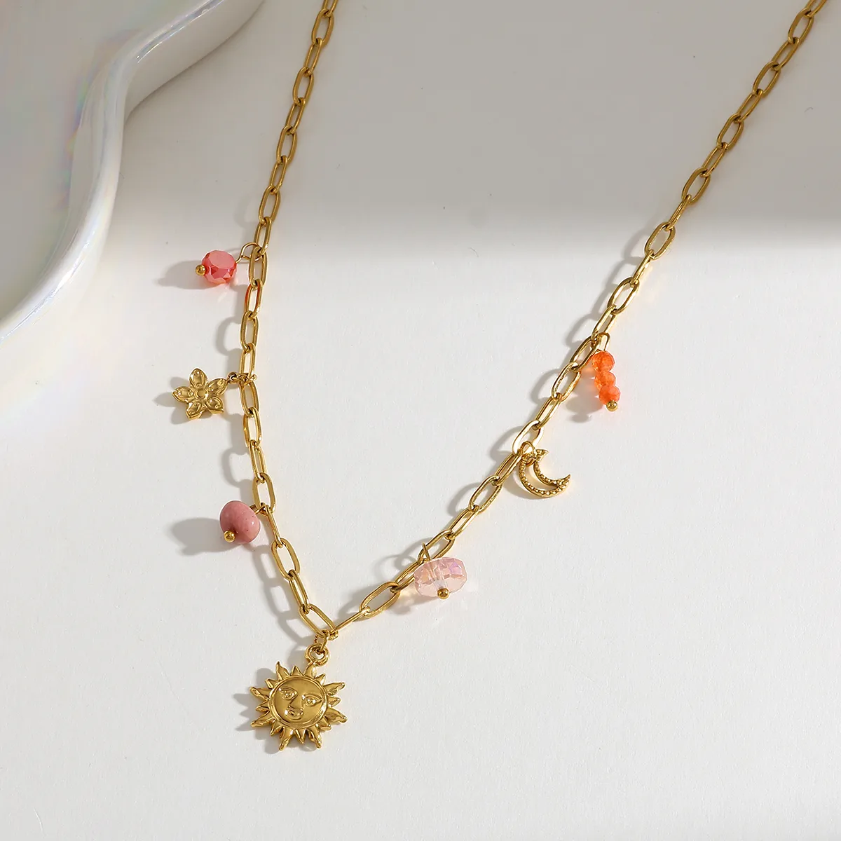 Collier Multi-charms lys