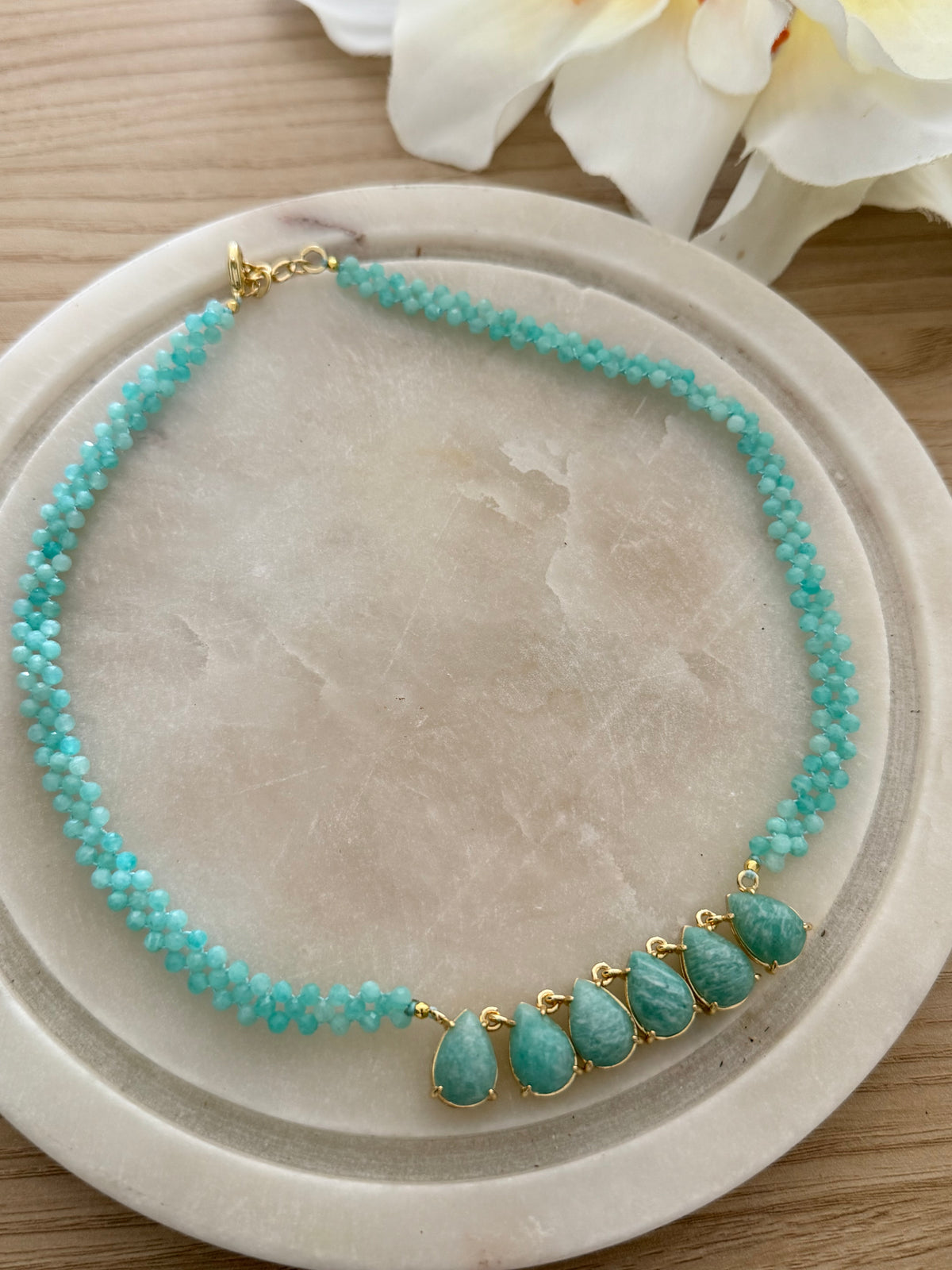 Collier Création Auréa - Amazonite
