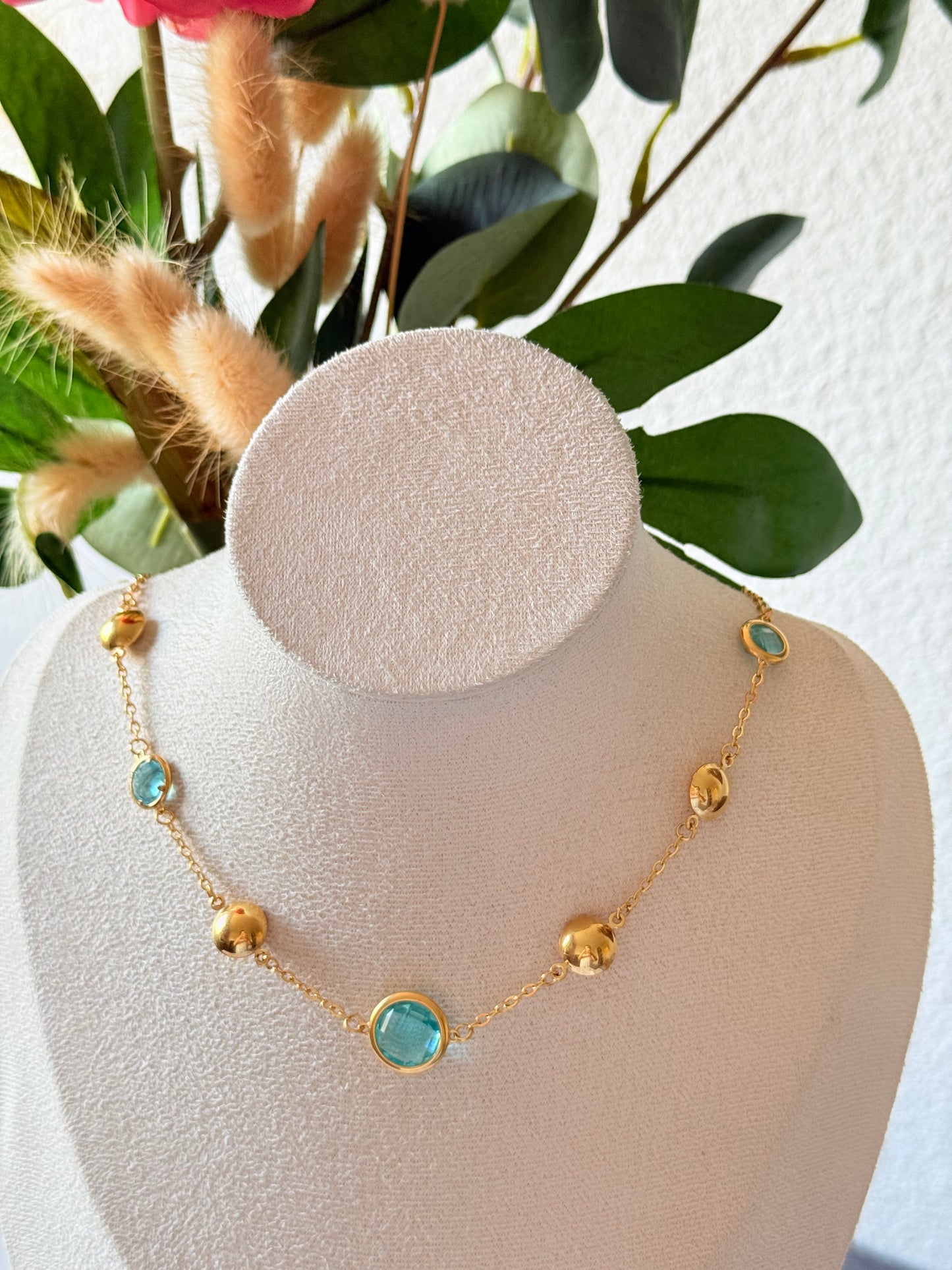 COLLIER BLEU CIEL ANGELINA