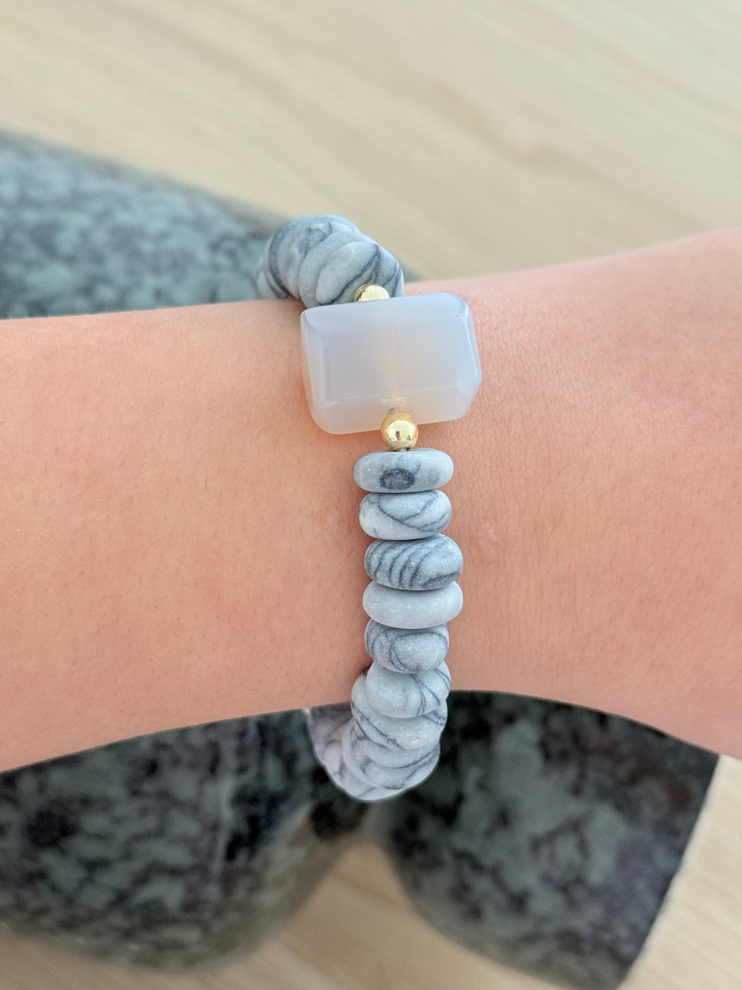 Bracelet en Jaspe Picasso