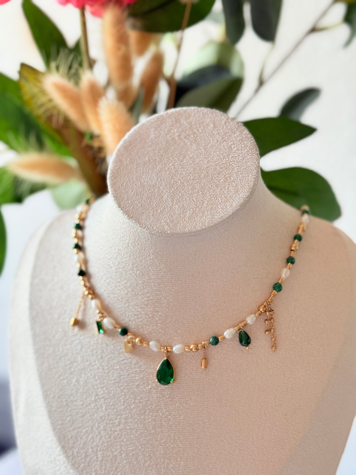Collier Positano Vert Aventurine