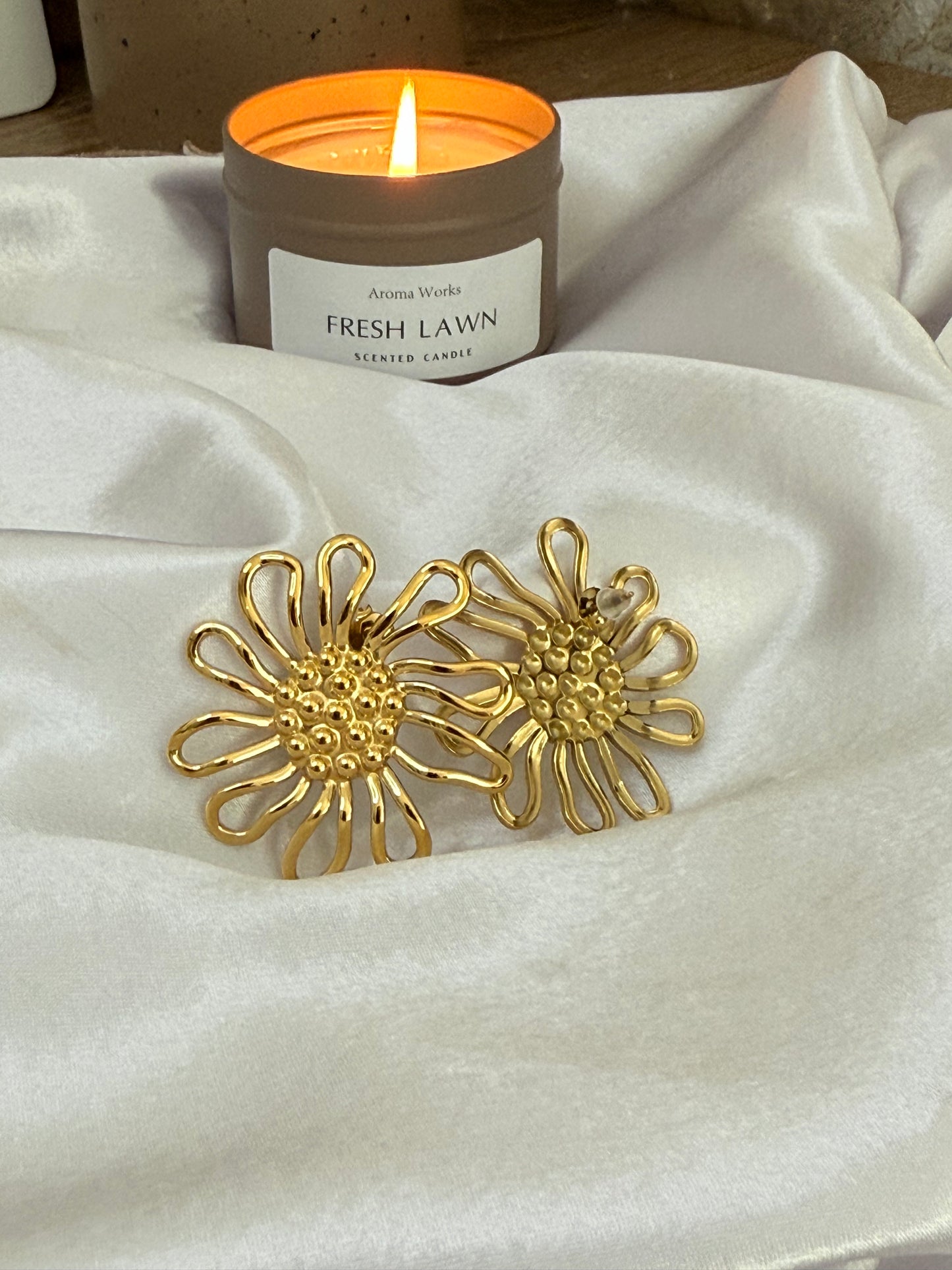 Boucles d’oreilles Tournesol