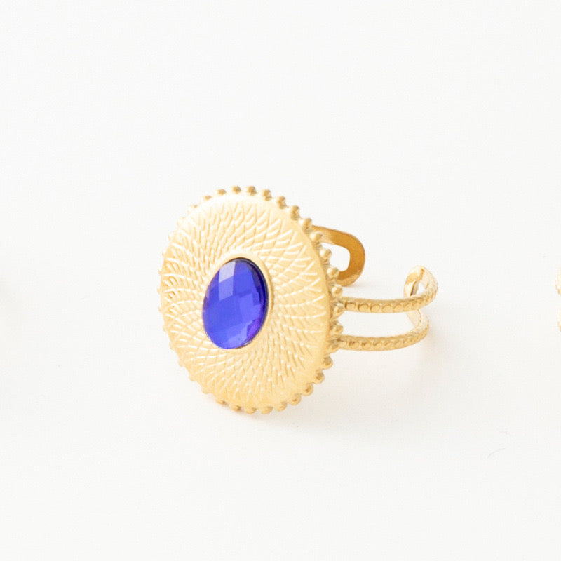 Bague Demo - Zircon bleu