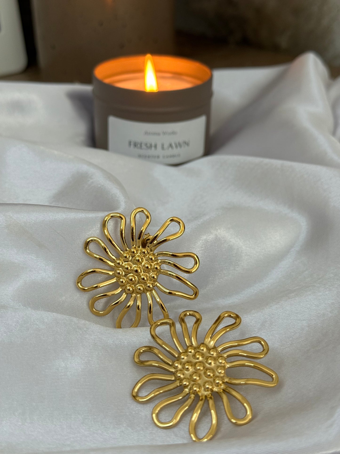 Boucles d’oreilles Tournesol