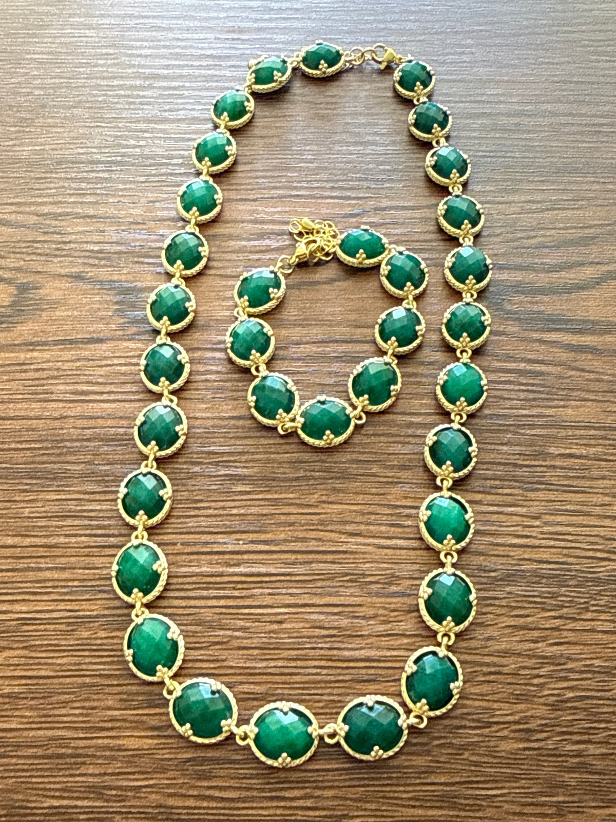 Bracelet Lydia - Agathe verte