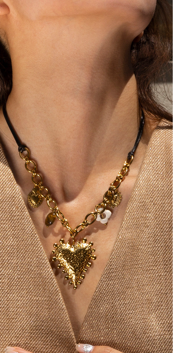 Collier multi charms Stella
