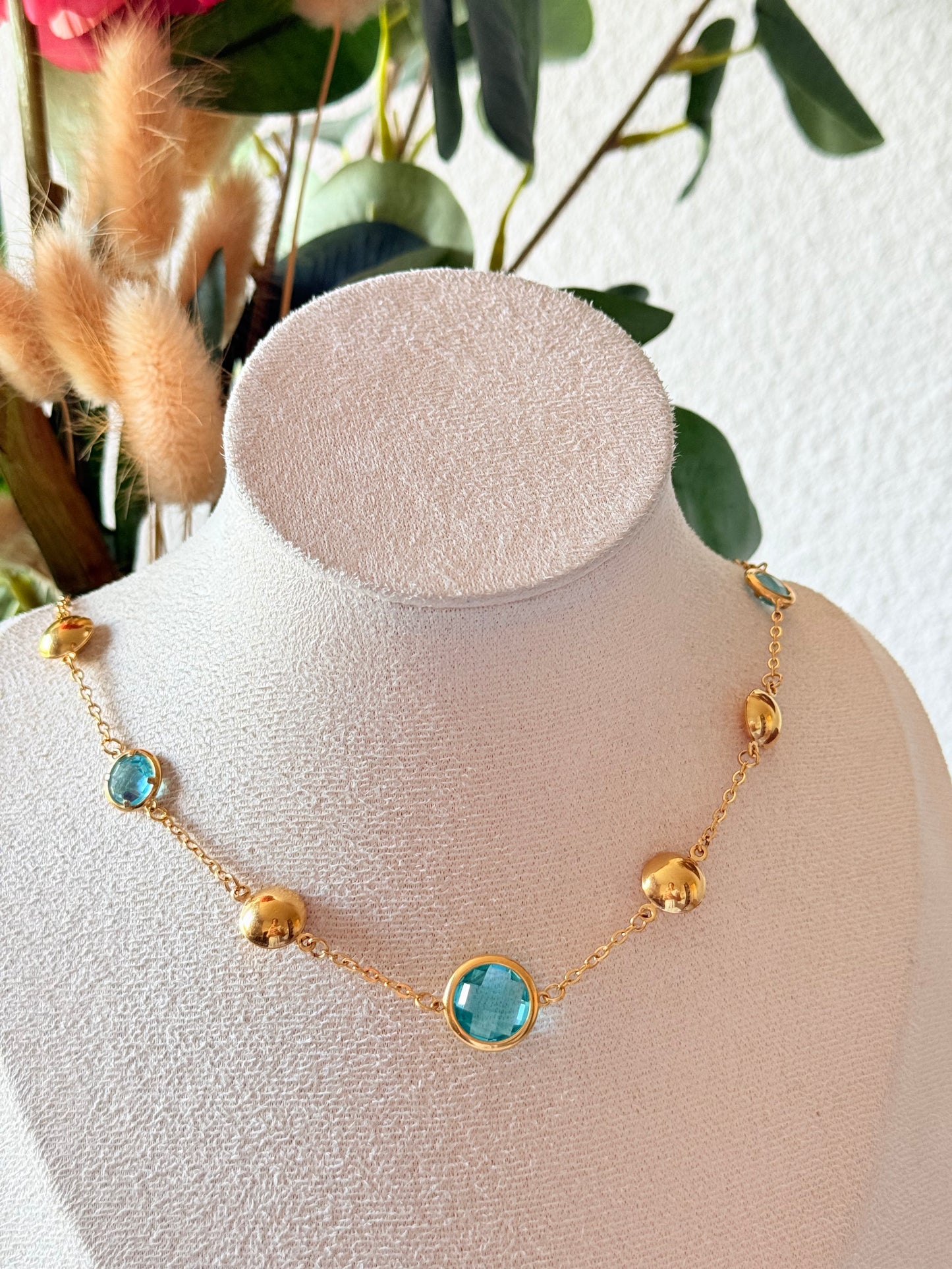 COLLIER BLEU CIEL ANGELINA