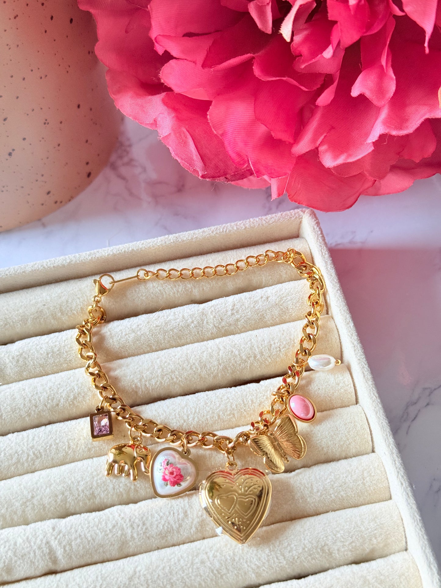 Bracelet Multi-charms Printemps
