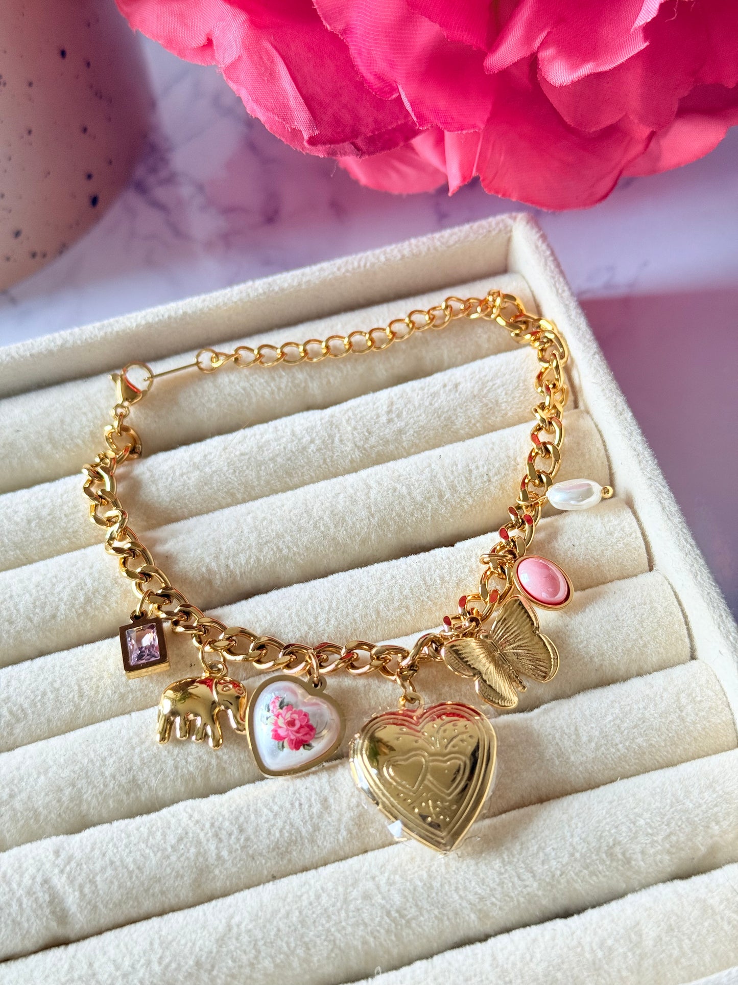 Bracelet Multi-charms Printemps