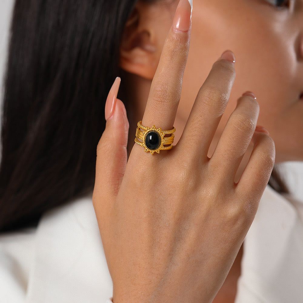 Bague Obsidienne