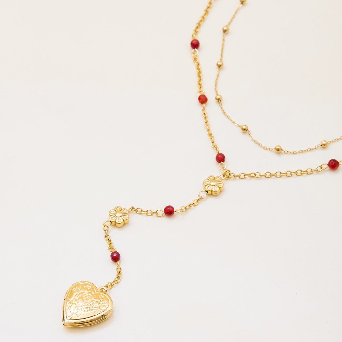 Collier Cornaline