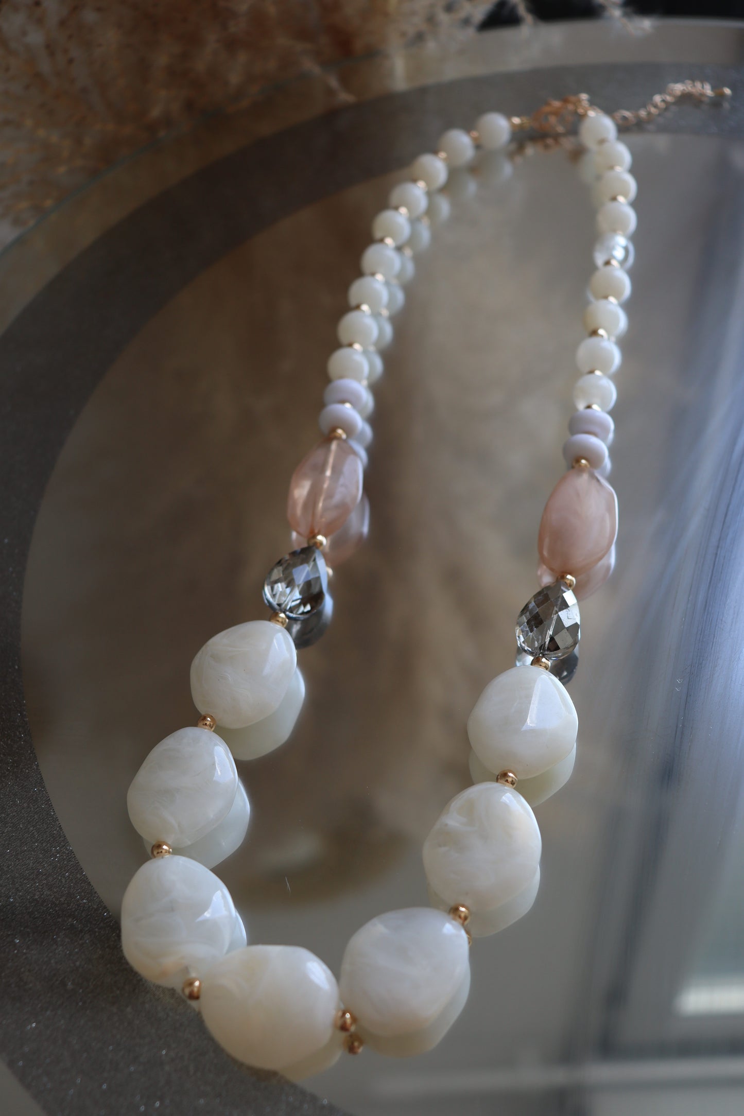 Collier Sautoir Emira - Blanc