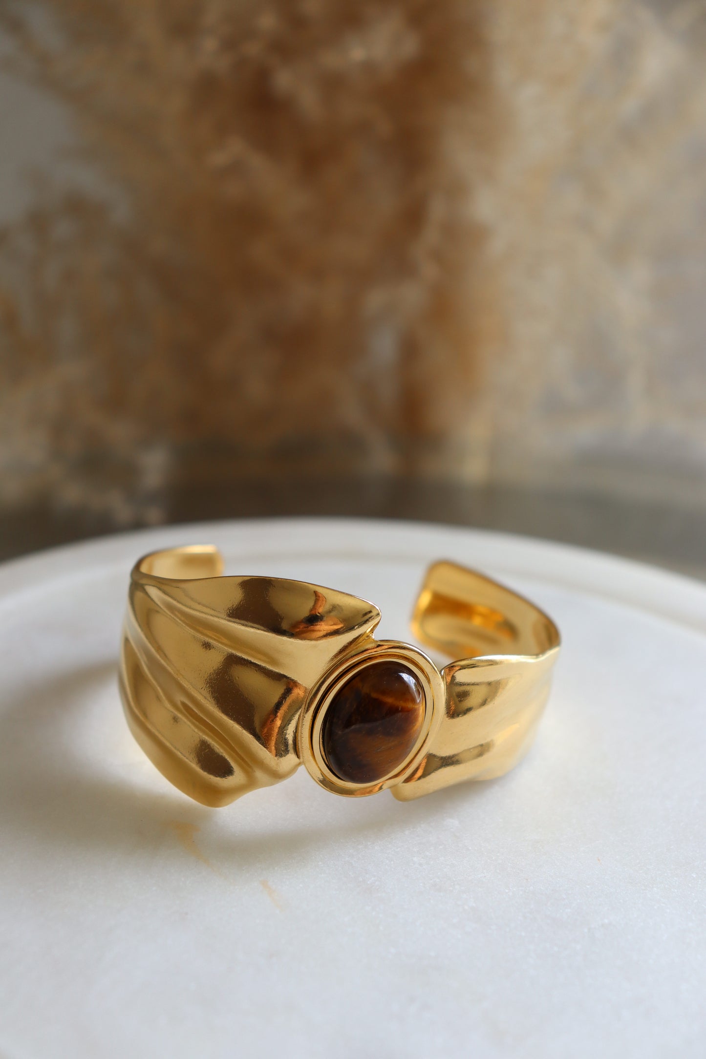 Bracelet Jonc Alya - Œil de tigre