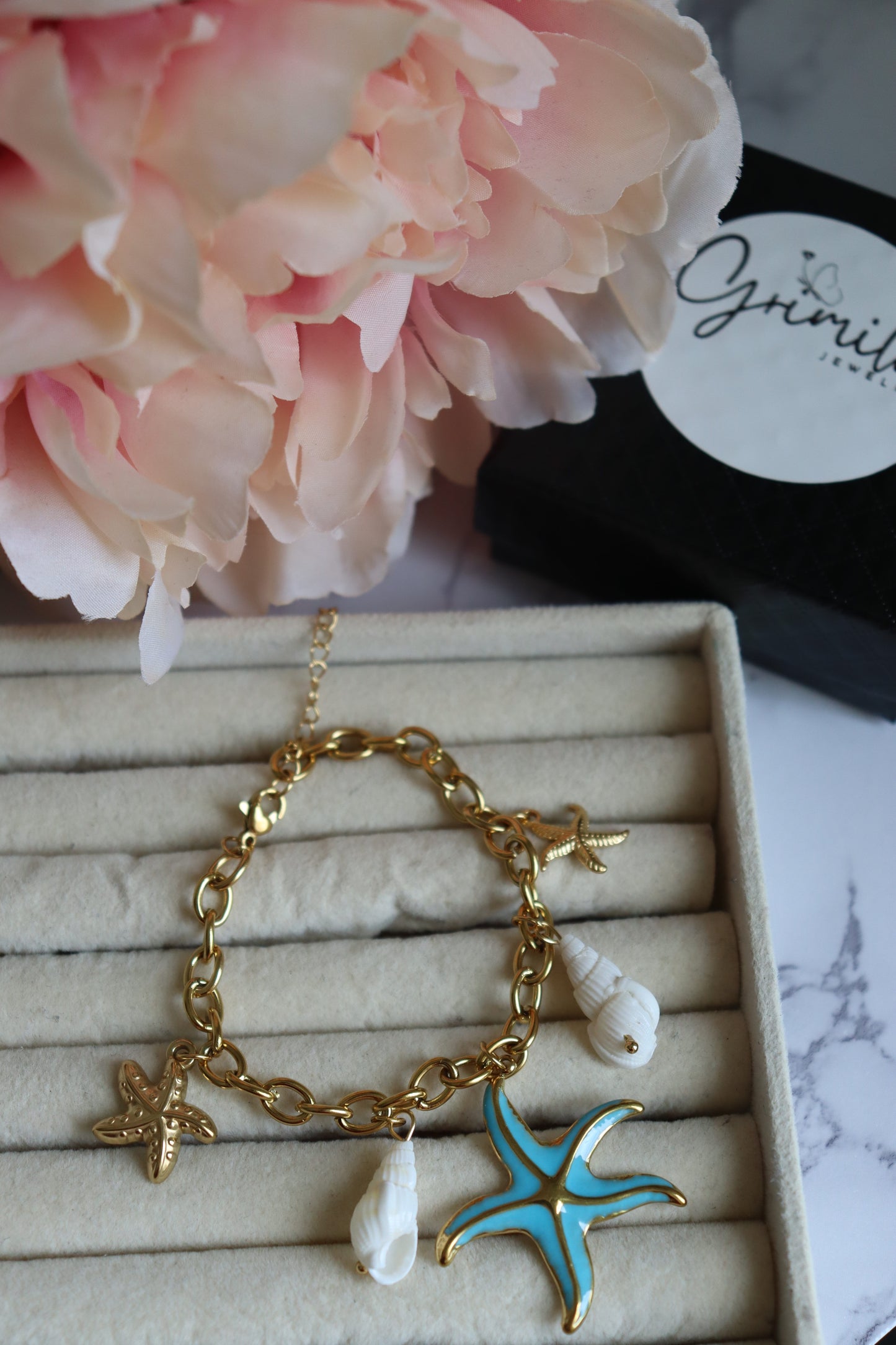 Bracelet Multi-charms Estrella Bleu