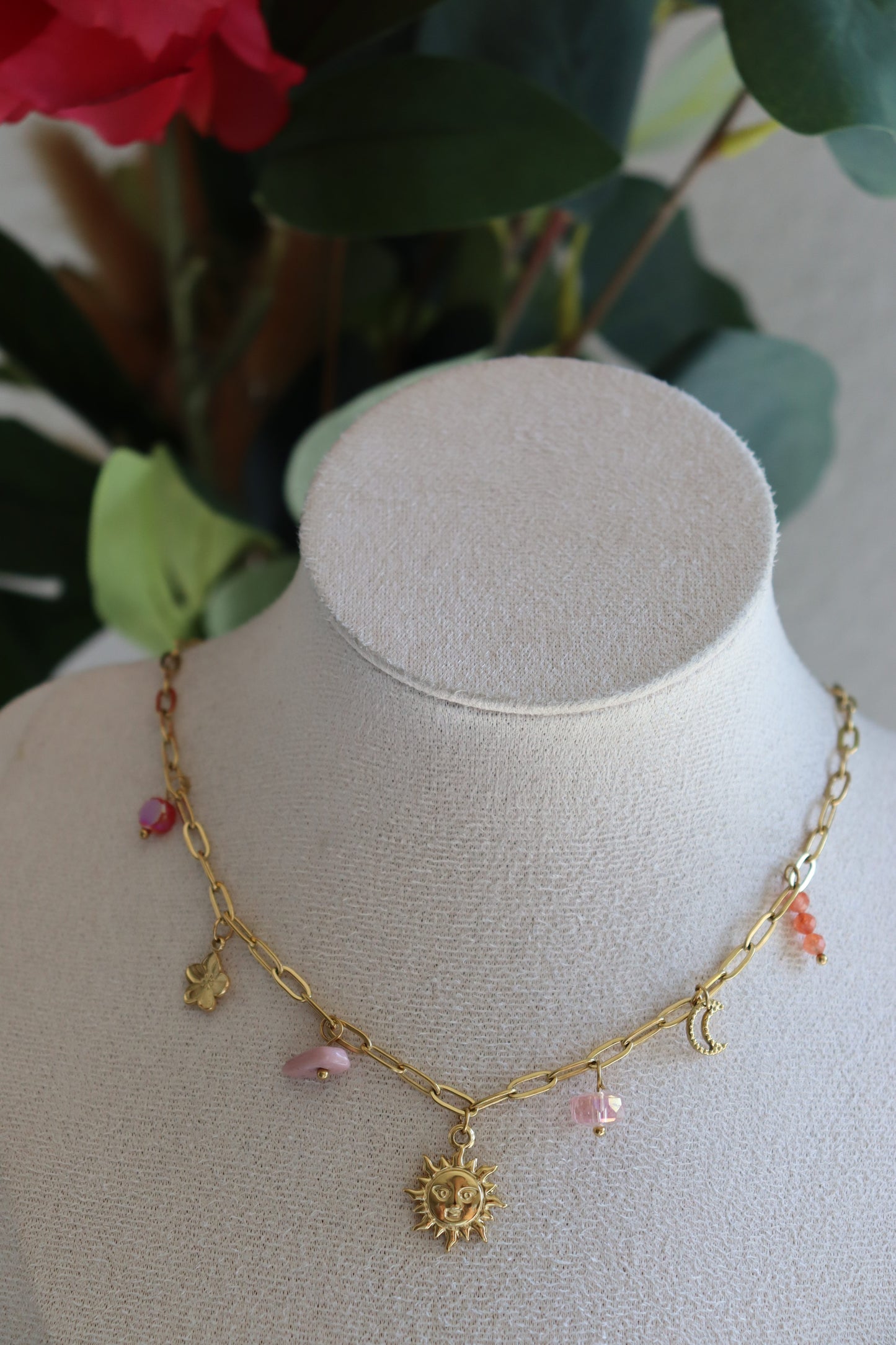 Collier Multi-charms lys