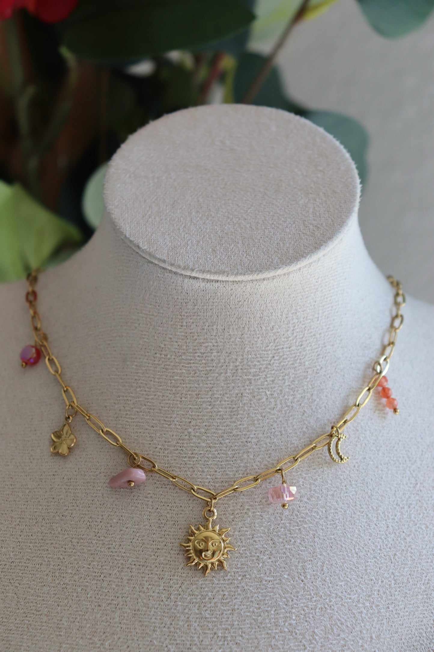 Collier Multi-charms lys