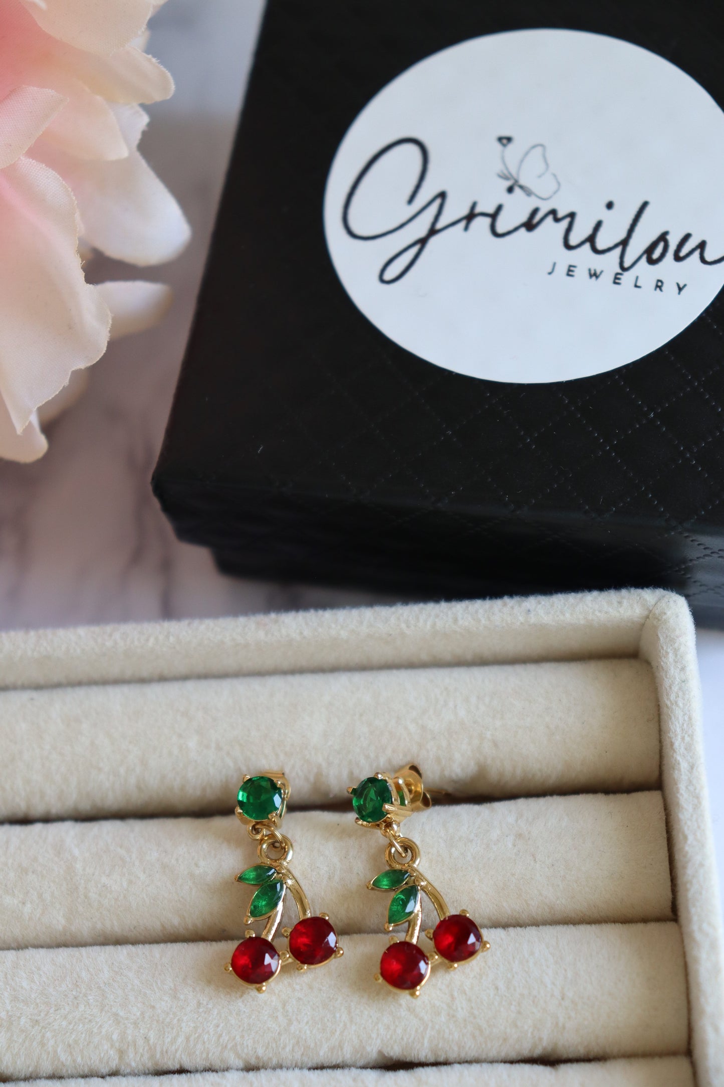 Boucles d'oreilles Cherry