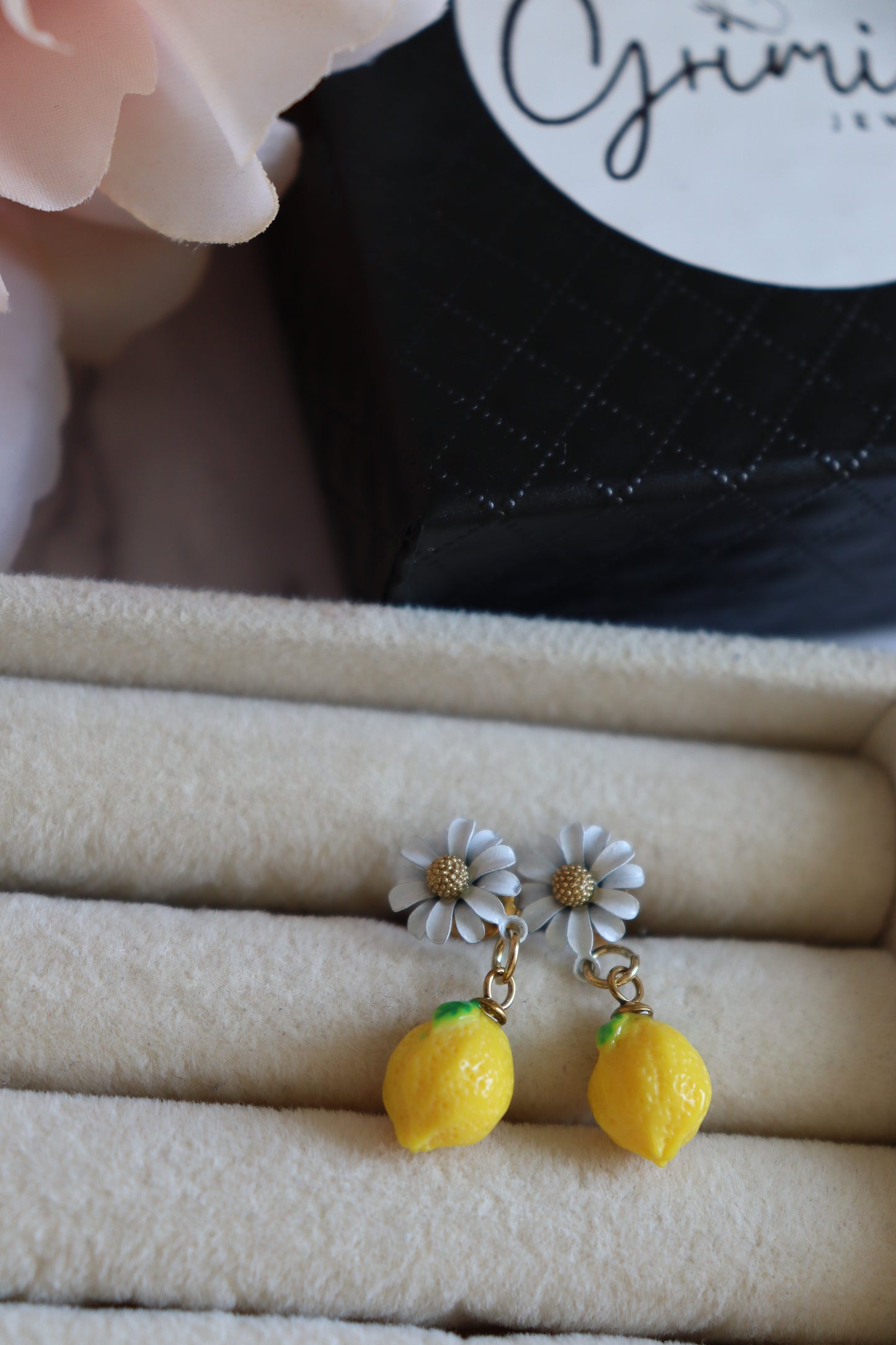 Boucles d'oreilles Fleur de citron