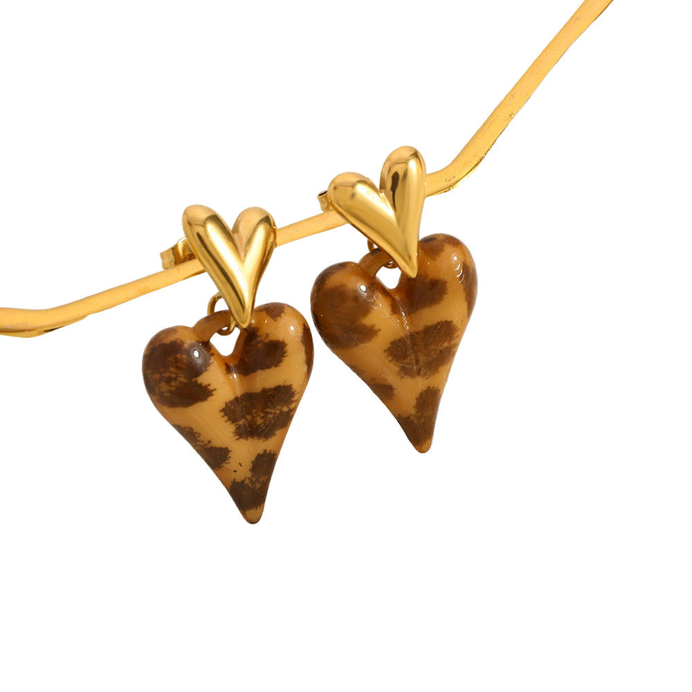 Boucles d'oreilles Leopard