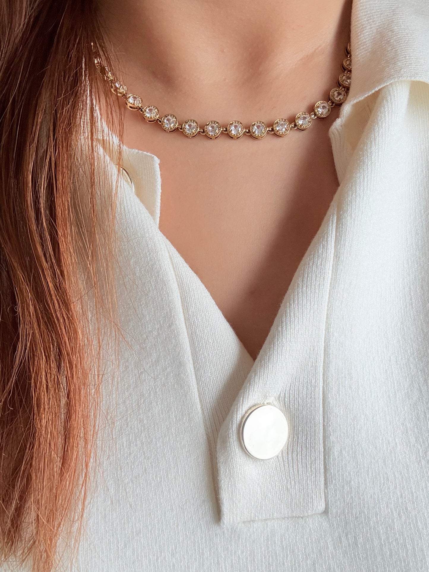 Collier Célinor - Blanc
