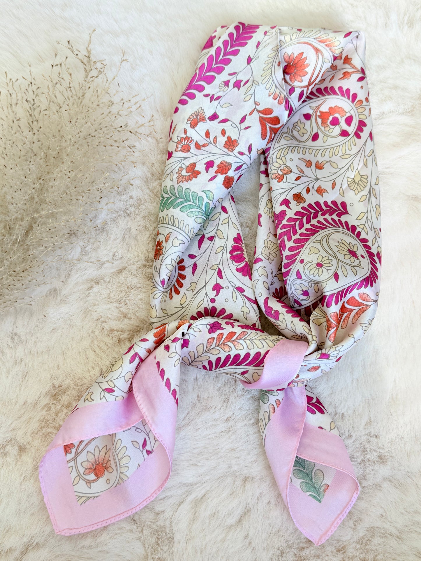 Foulard imprimé - pink garden