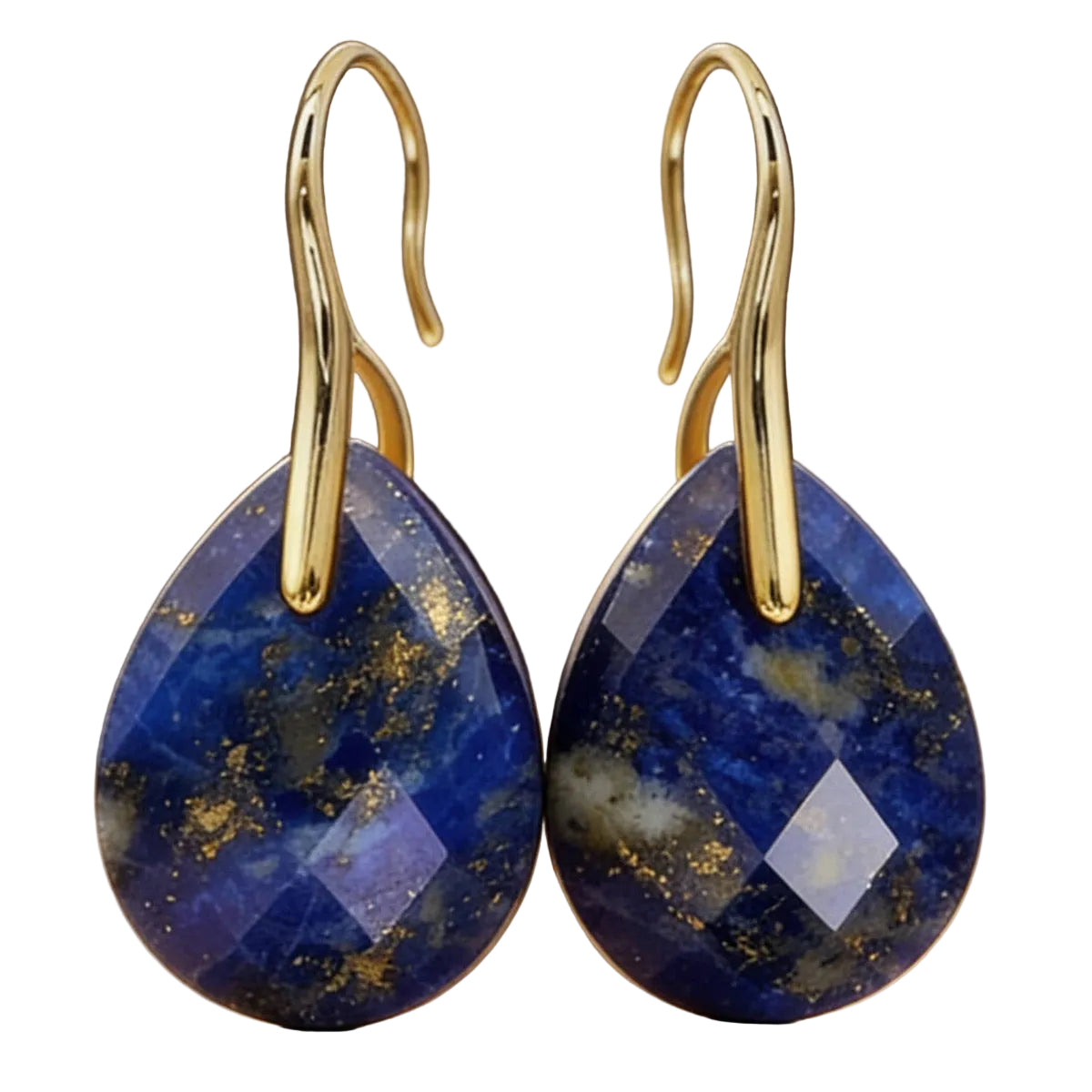 Boucles d’oreilles Gouttelette en Lapis