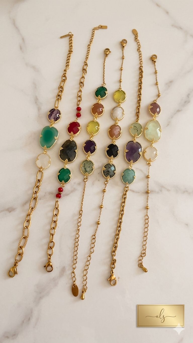 Bracelet Multi Pierres naturelles