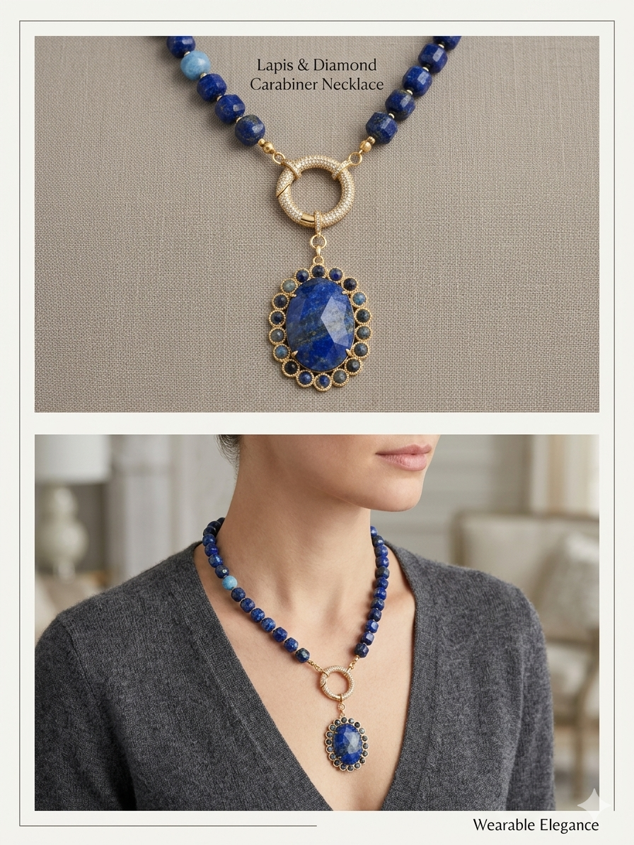Collier Vibrant Lapis