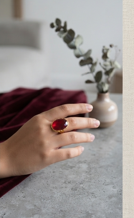 Bague Sophia - Rouge
