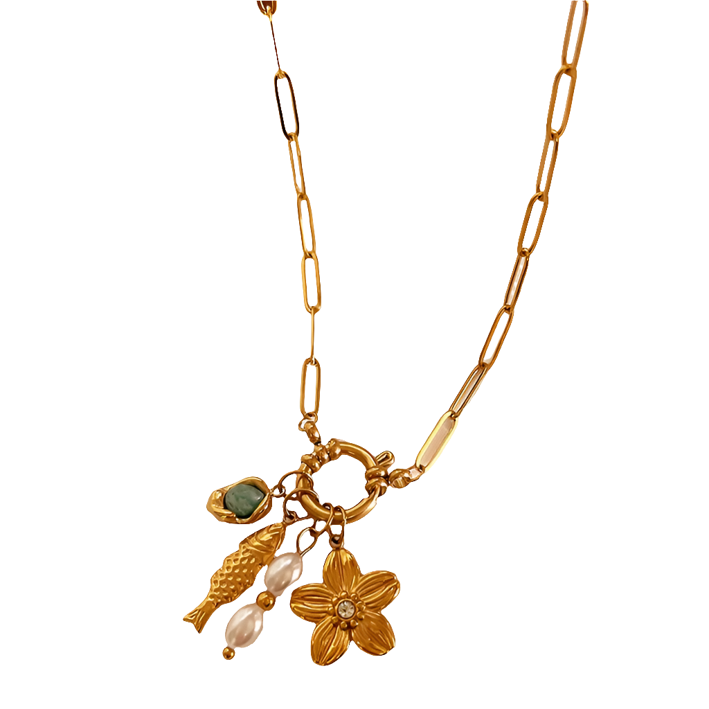 Collier Multi-charms Blooming