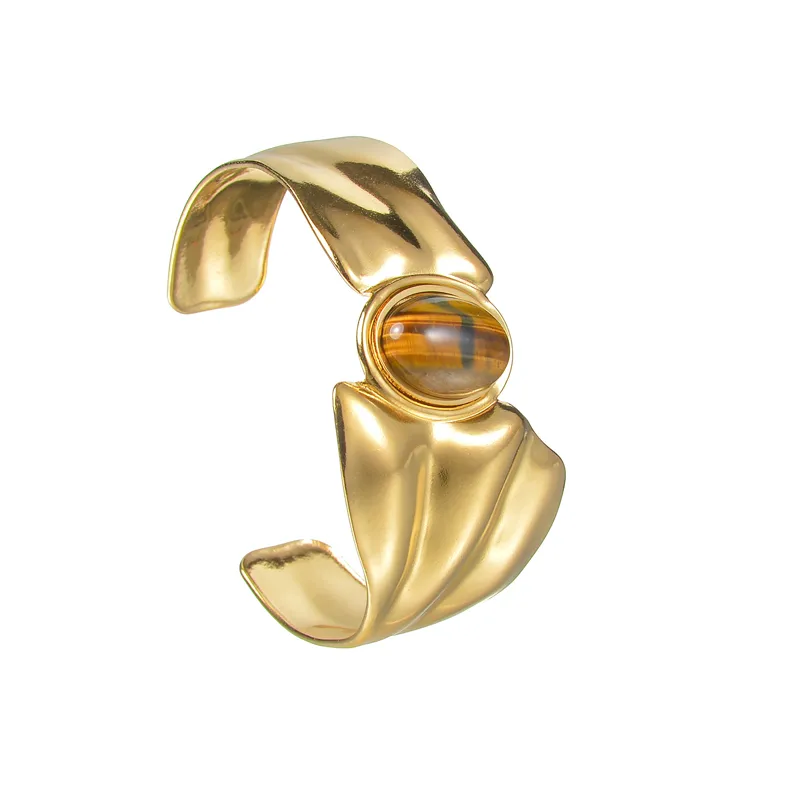 Bracelet Jonc Alya - Œil de tigre