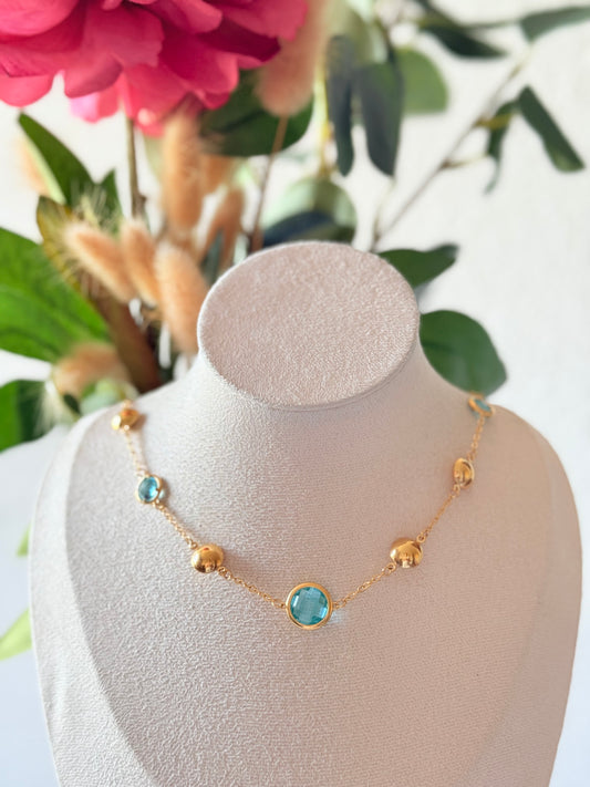 COLLIER BLEU CIEL ANGELINA