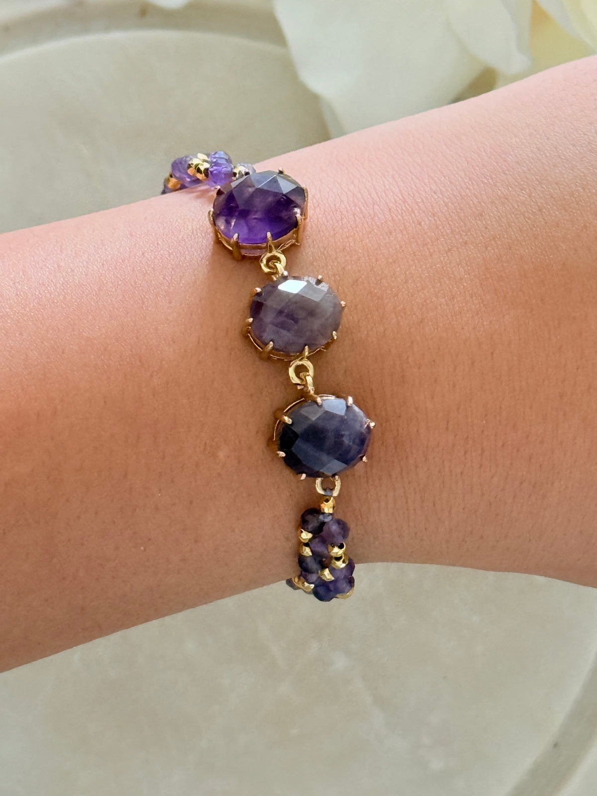 Bracelet création Liora- Améthyste