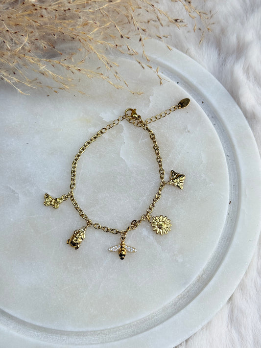 Bracelet Abeille doré