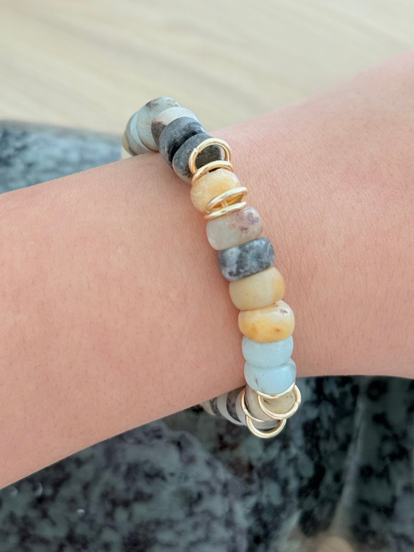 Bracelet Donut d’amazonite