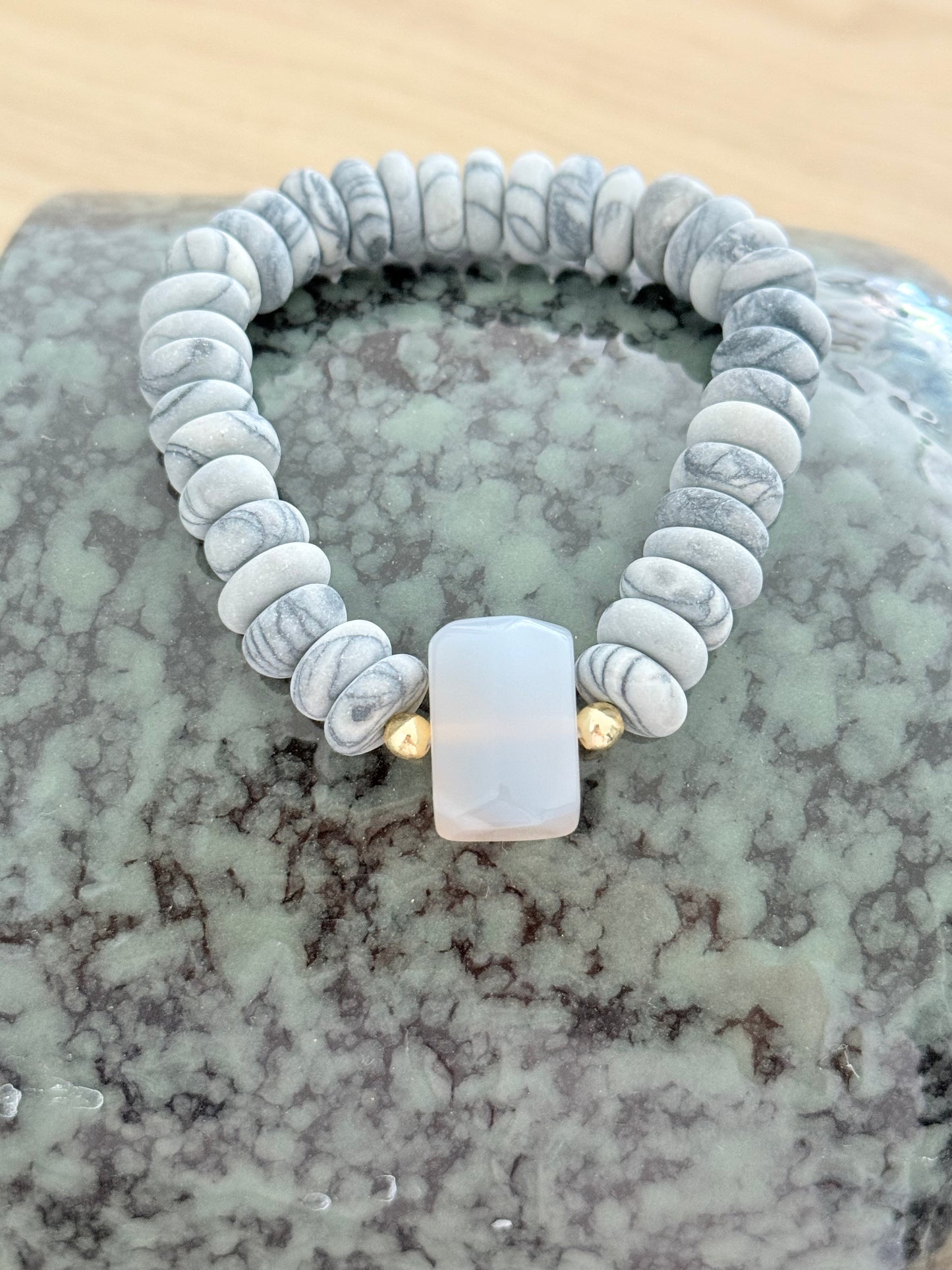 Bracelet en Jaspe Picasso