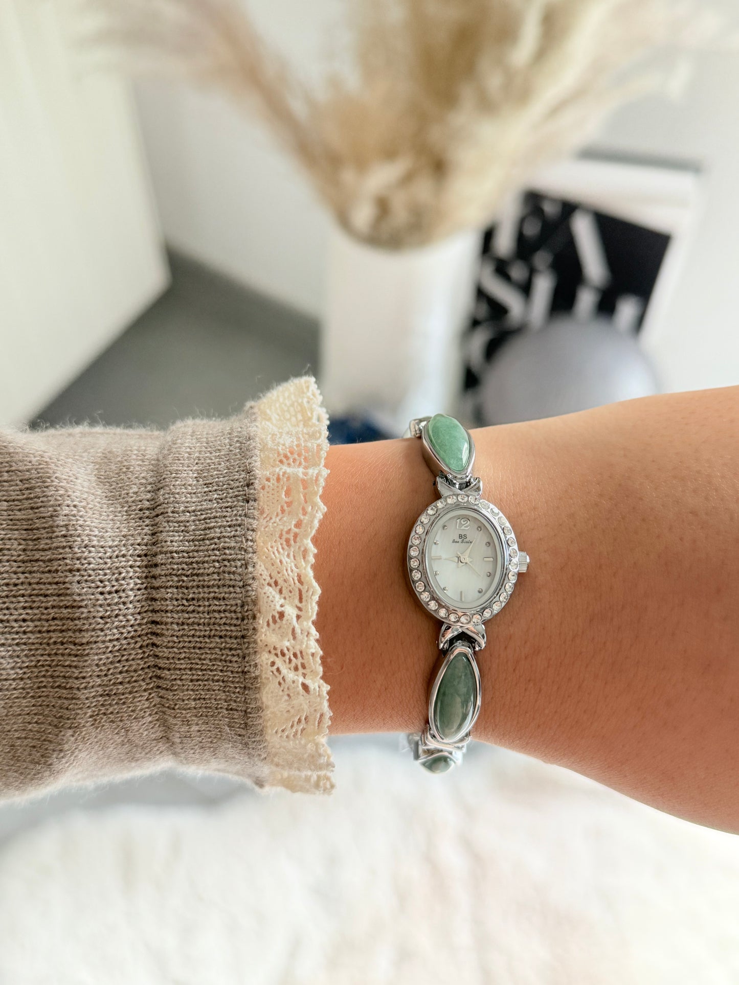 Montre Maraya - Jade Argenté