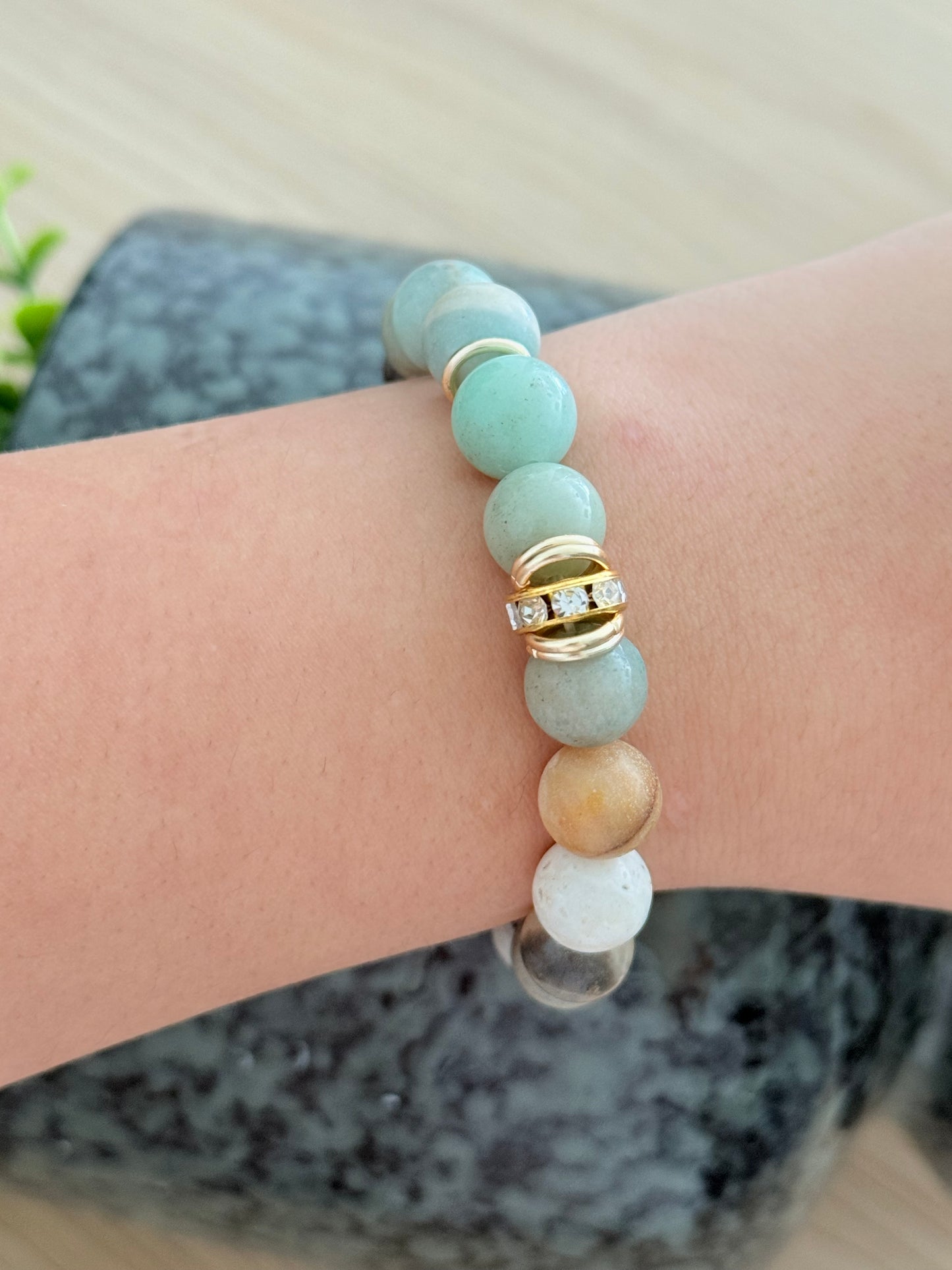 Bracelet Melange de pierres Amazonite