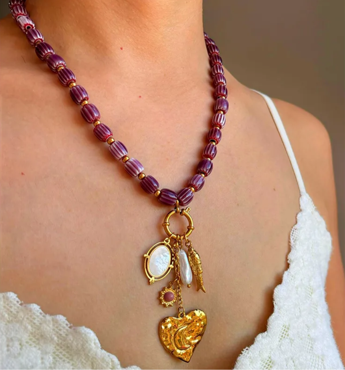 Collier Multi-Charms Feel the Love