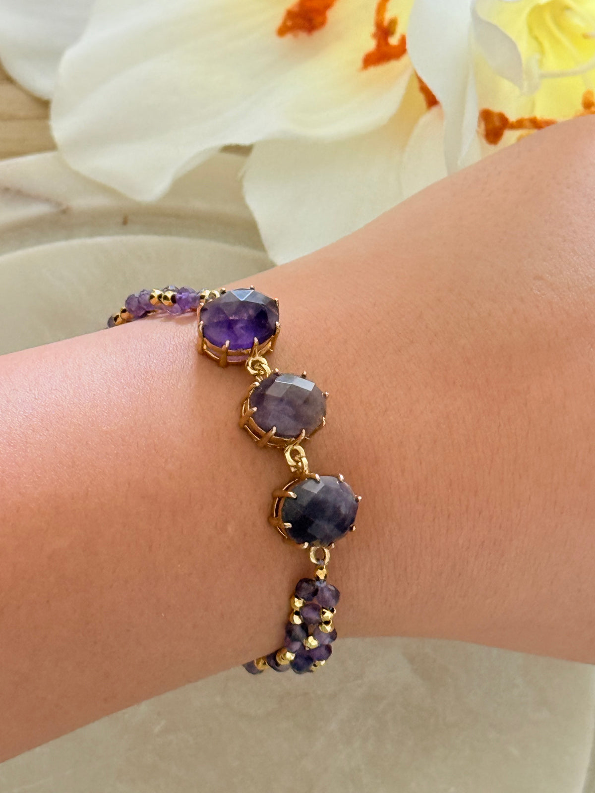Bracelet création Liora- Améthyste