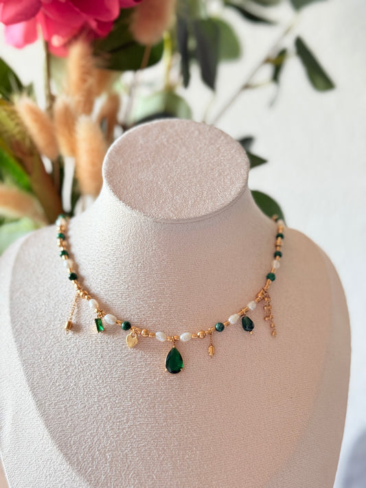 Collier Positano Vert Aventurine
