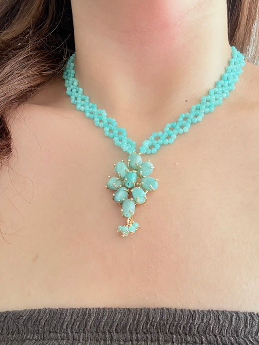 Collier création Gaïa - Amazonite