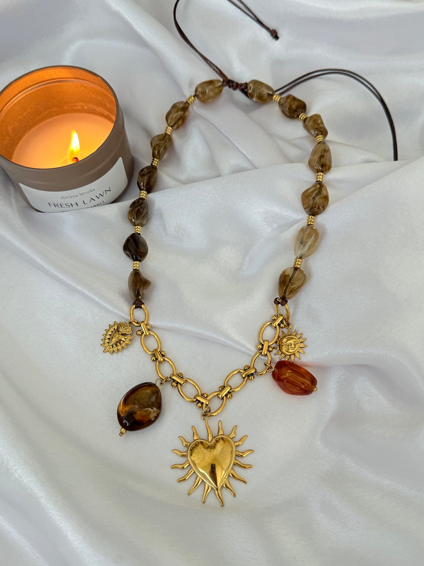 Collier multi charms Danae