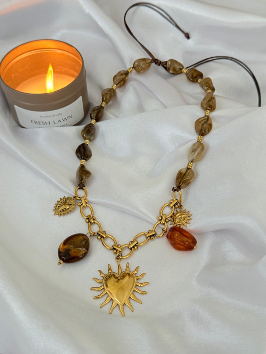 Collier multi charms Danae