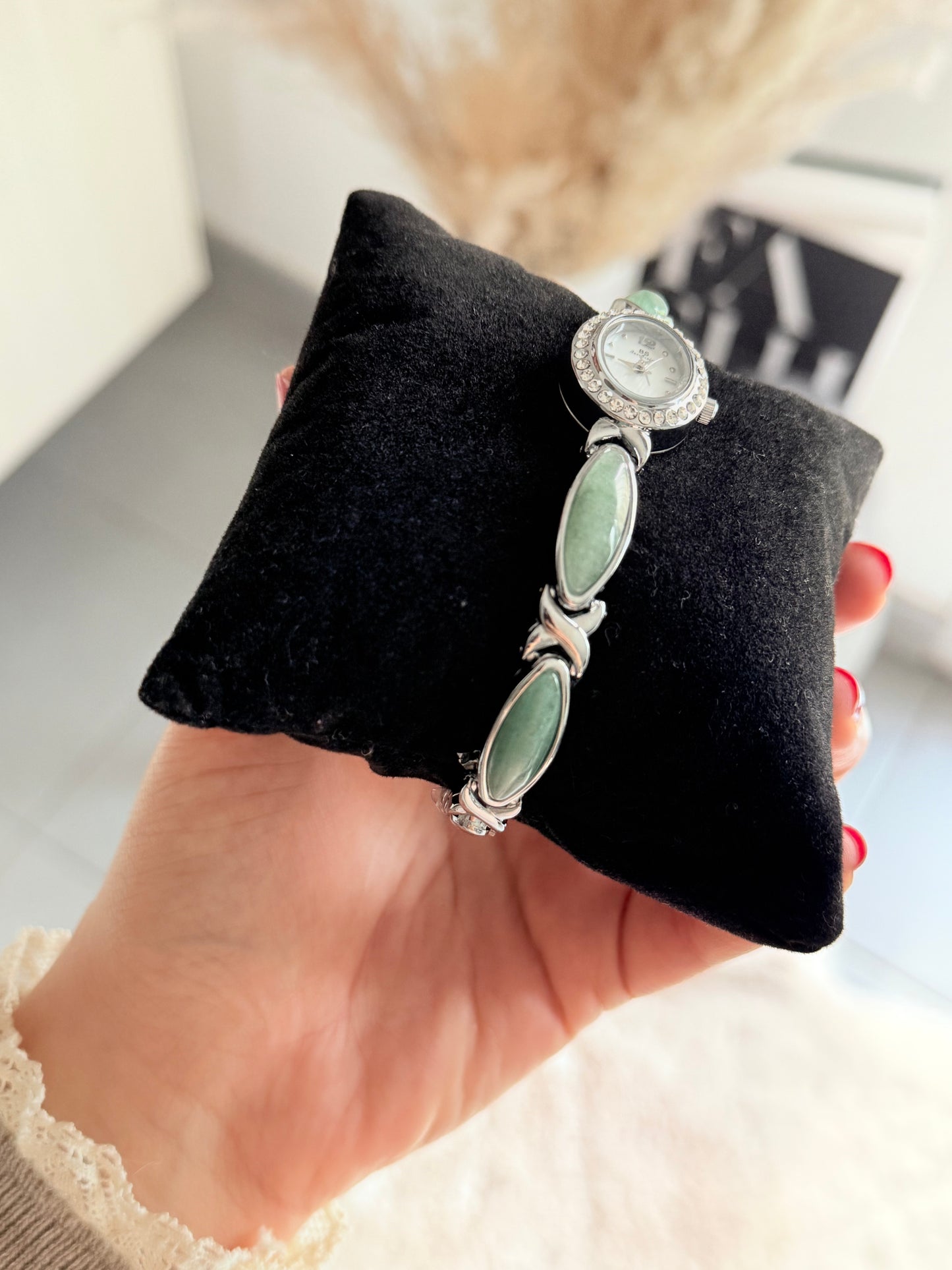 Montre Maraya - Jade Argenté