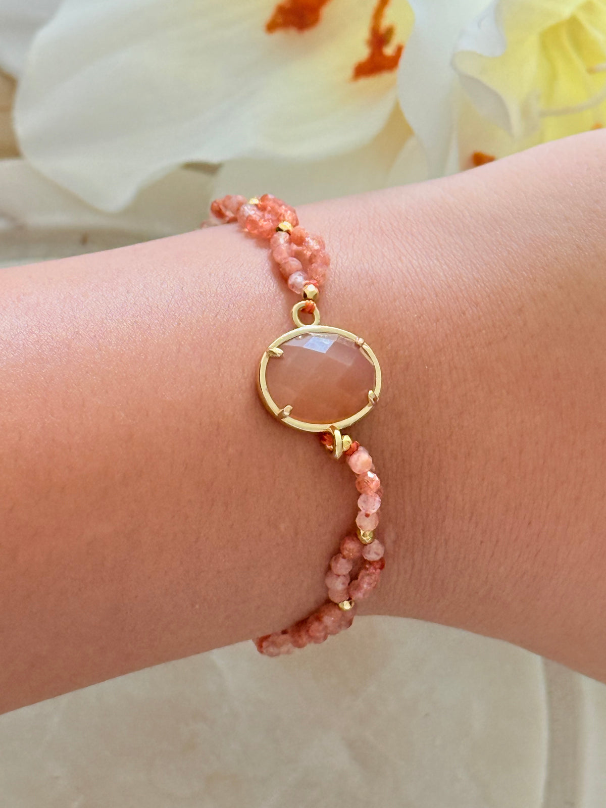 Bracelet création Alma - Pierre de soleil