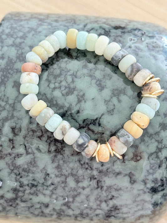 Bracelet Donut d’amazonite