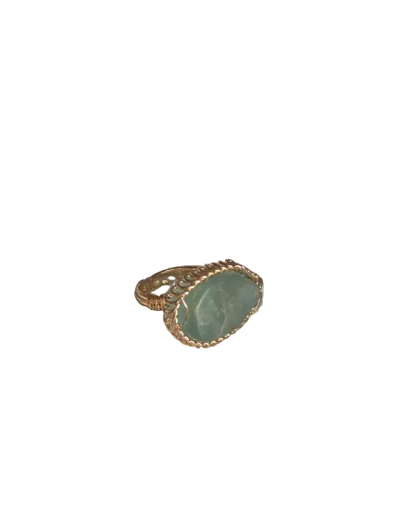 Bague Jennah - Pierre naturelle jade verte